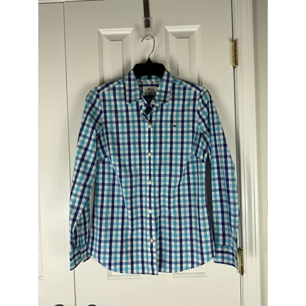 Vineyard Vines Womens Button Up Blouse Size 2